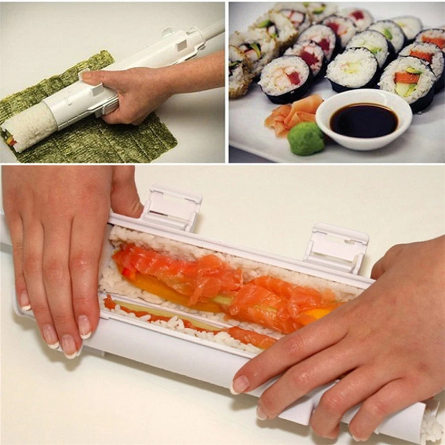 1Pcs Sushi Maker Roller DIY Sushi Making Machine Quick Vegetable Meat Rolling Gadgets Bazooka Japanese Rolled Rice Bento