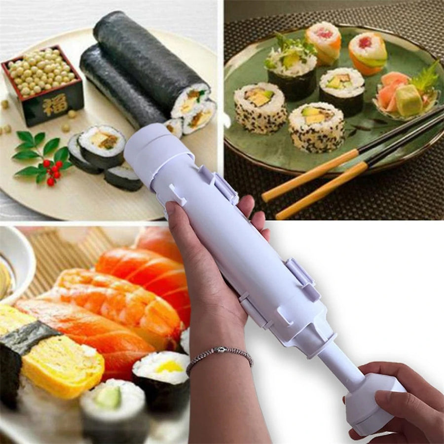 1Pcs Sushi Maker Roller DIY Sushi Making Machine Quick Vegetable Meat Rolling Gadgets Bazooka Japanese Rolled Rice Bento
