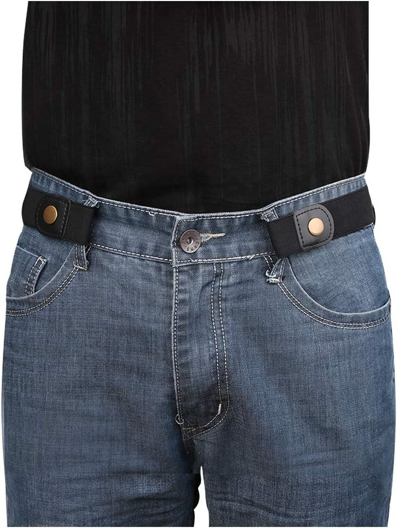 No Buckle Invisible Elastic Stretch Belt for Men/Women Fits Waist 24-50In Father Day Gift