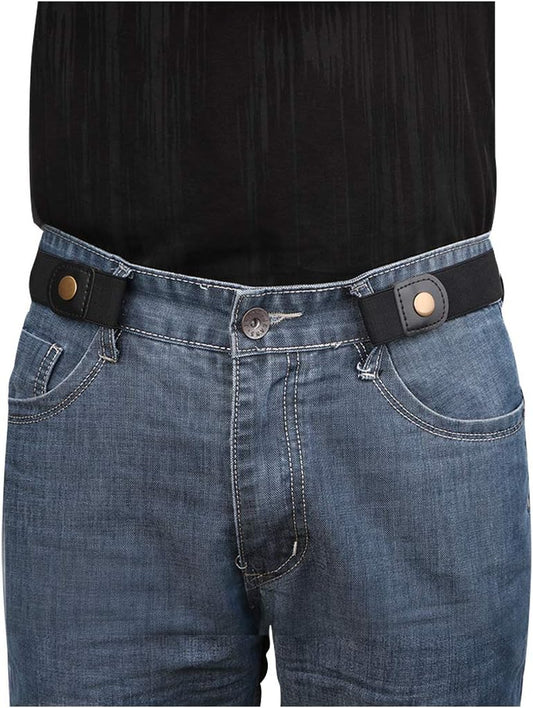 No Buckle Invisible Elastic Stretch Belt for Men/Women Fits Waist 24-50In Father Day Gift