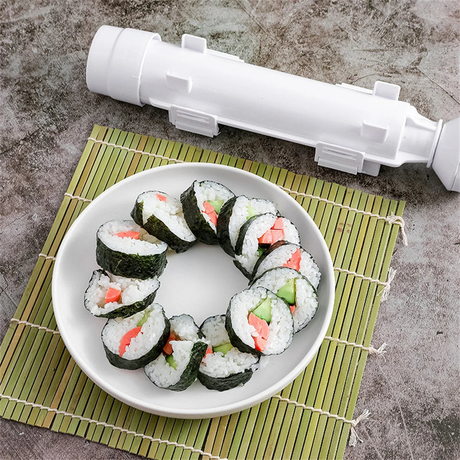 1Pcs Sushi Maker Roller DIY Sushi Making Machine Quick Vegetable Meat Rolling Gadgets Bazooka Japanese Rolled Rice Bento