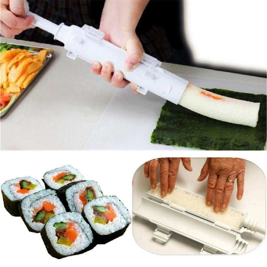 1Pcs Sushi Maker Roller DIY Sushi Making Machine Quick Vegetable Meat Rolling Gadgets Bazooka Japanese Rolled Rice Bento