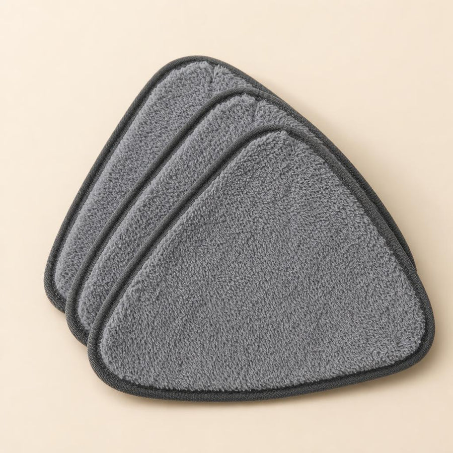 Close-up of the soft microfiber mop pads